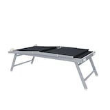 thumbnail of Coppia Di Lettini Prendisole Pieghevole Professionale in Alluminio Tessuto Textilene Tettuccio Parasole Sdraio Mare Spiaggia 182x60x38 cm Grigio Scuro