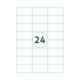 thumbnail of Universele A4 etiketten 25 vel 70x37 mm TRANSPARANT, voordeelpak: 3x 25 vel