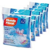 thumbnail of Esponjas de bucha vegetal antibacterianas com laços, marca Mundo Floral 40 uds