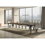 thumbnail of Ausziehbarer Tisch 90x160/420 cm Paxon Evolution Walnuss-Anthrazit-Gestell