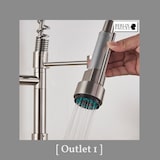 thumbnail of Björn | Gastronomie Chrom Silber Küchenarmatur| Zwei Brausen | Edelstahl Professional Wasserhahn Küche| Doppelspülbecken Restaurant