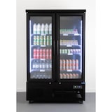 thumbnail of Expositor frigorífico para bebidas, preto, 2 portas de vidro, refrigeração ventilada, LED multicolor, 190 x 122 x 76 cm, 744L, Polar Série G GP485
