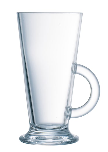 aro theeglas / milkshakeglas met handvat, glas, 29 cl, 6 stuks
