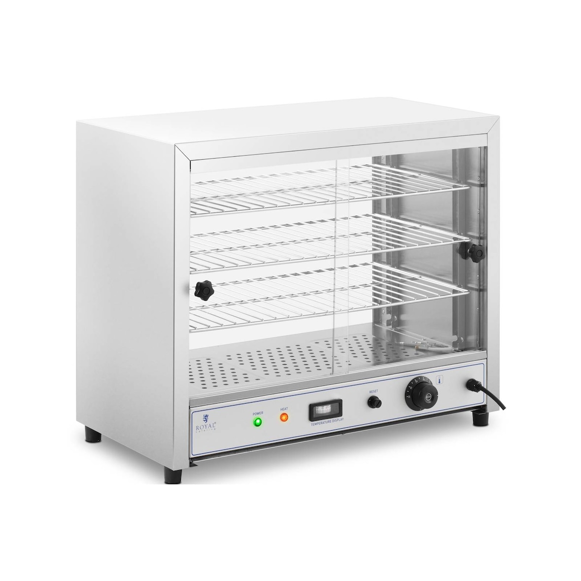 Royal Catering - Warmhoud kast - 54 cm -  - 1,000 W - 3 opslagroosters
