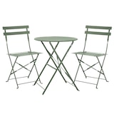 thumbnail of SVITA BERLIN Bistroset Metalen Zitgroep Balkon Opvouwbare Tafel Stoelen Mint