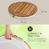 thumbnail of blumfeldt Gartendusche Pooldusche - Aluminium Campingdusche - Silber-Metallic