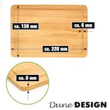 thumbnail of 6er Set: Frühstücksbrettchen Holz 22x15 Kleine Schneidebretter Brotzeitbretter