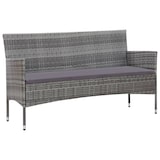 thumbnail of vidaXL 5-tlg. Garten-Lounge-Set mit Auflagen Poly Rattan Grau