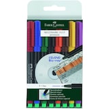 thumbnail of CD-Marker Multimark wasserfest ca. 0,6 mm 8 Farben Etui Packung mit 5 Stück