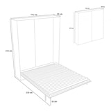 thumbnail of Cama de casal dobrável vertical Kentaro em Quercia Natura