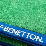 thumbnail of Benetton - Handdoek 90x160cm 380gsm 100% katoen velours groene regenboog