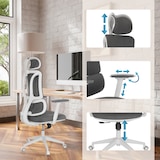 thumbnail of Bureaustoel / draaistoel ERGOMY WF stof grijs mybuero