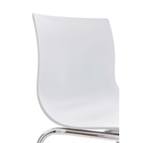 thumbnail of Set van 2 barkrukken Hover kunststof wit/chroom