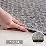 thumbnail of Carpetsale24 In- & Outdoor Teppich Grau 120x170 cm, Wetterfest & UV-beständig, für Küche, Balkon, Terrasse, Wohnzimmer und Esszimmer, Boho-Stil
