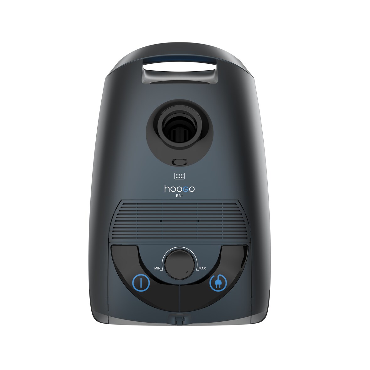 Hoogo BB321 Aspirapolvere a traino con sacco, Potenza: 850 W, capacità sacchetto 3 litri, raggio d'azione 11 metri,  rumorosità: solo 74 db(A).