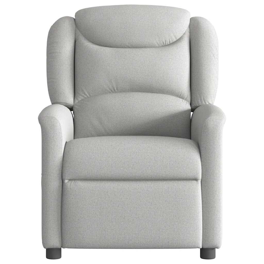 vidaXL Massagesessel Wolkengrau Stoff