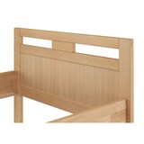 thumbnail of Massivholzbett Überlänge Seniorenbett Buche 90x220 Einzelbett hohes Bett V-60.74-09-220  Rollrost und Matratze inkl.