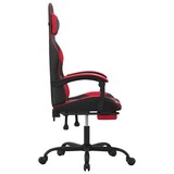 thumbnail of vidaXL Gaming-Stuhl mit Fußstütze Schwarz und Rot Kunstleder