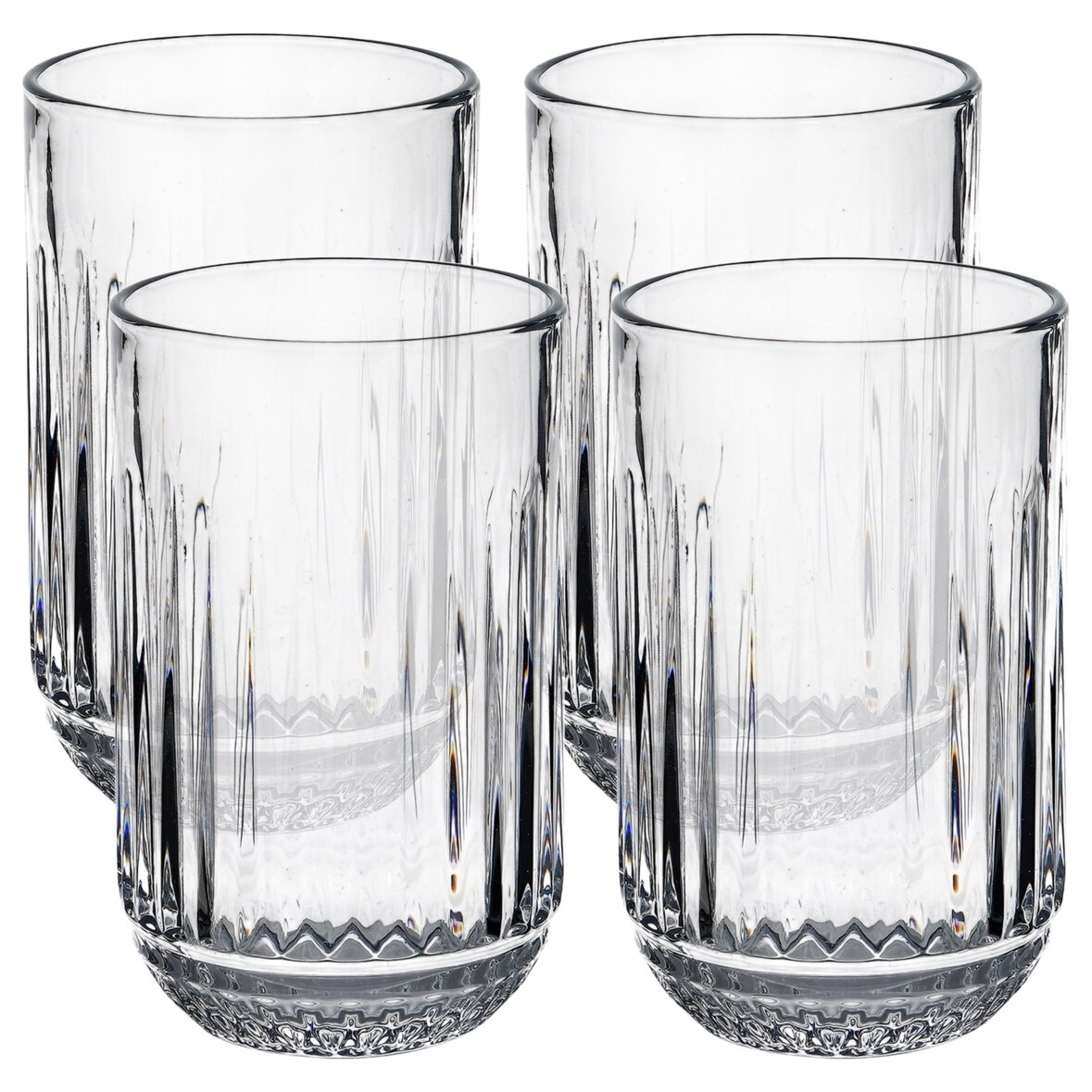 San Ignacio - Set mit 4 transparenten Glasbechern (380 ml)