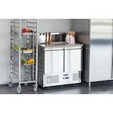 thumbnail of METRO Professional Pizza-koelwerkbank GPS 3600, roestvrij staal, 90 x 70 x 110 cm, 310 W, 286 L, GN-compatibiliteit, 4 legplanken, zilver