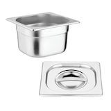 thumbnail of Lot de 4 bacs et couvercles GN1/6 Vogue