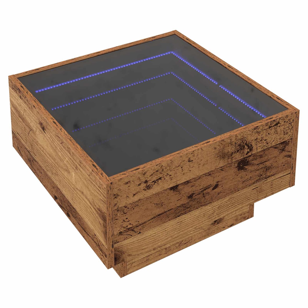 vidaXL Couchtisch Altholz 50 x 50 x 30 cm Holzwerkstoff