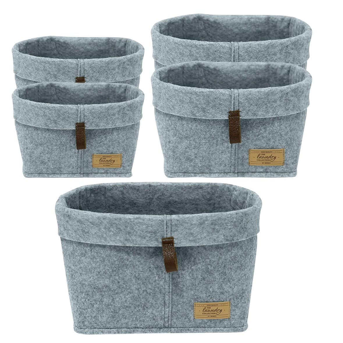 WENKO Filz-Korb Mod. Feli, 5er Set
