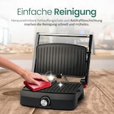 thumbnail of Emerio Kontaktgrill – Sandwichmaker – Grillfläche 23 × 14,5 cm – Panini-Grill – Kontaktgrill CG-130861 – Edelstahl / Schwarz