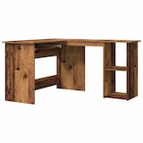 thumbnail of Bureau d'angle vieux bois 120x140x75 cm bois d'ingénierie Modèle Milan Métal
