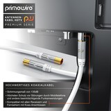thumbnail of Primewire HDTV Antennenkabel mit 4-fach Schirmung IEC-Stecker zu RF-Buchse / 75 Ohm / 135dB - 1 m