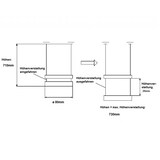 thumbnail of 4er Set Tischbeine Chrom glänzend ø 80mm Höhe 710mm Möbelfüße Tischstempel