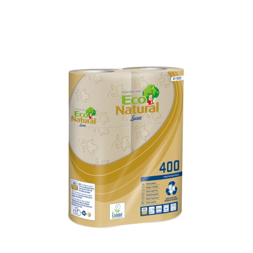 Toilettenpapier WC Papier Kleinrolle natur/havana 2-lagig 400 Blatt 30 Rollen in VE (5x6)