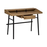 thumbnail of Meuble Bureau 1 tiroir en Bois effet chêne et Métal Noir L 110 cm