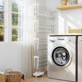 thumbnail of Tendedero Plegable 6 Ruedas 3 y 4 Niveles Estantes Tubo Acero Inox Tendero Ropa