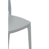 thumbnail of Chaise de jardin empilable Maya en plastique Gris clair