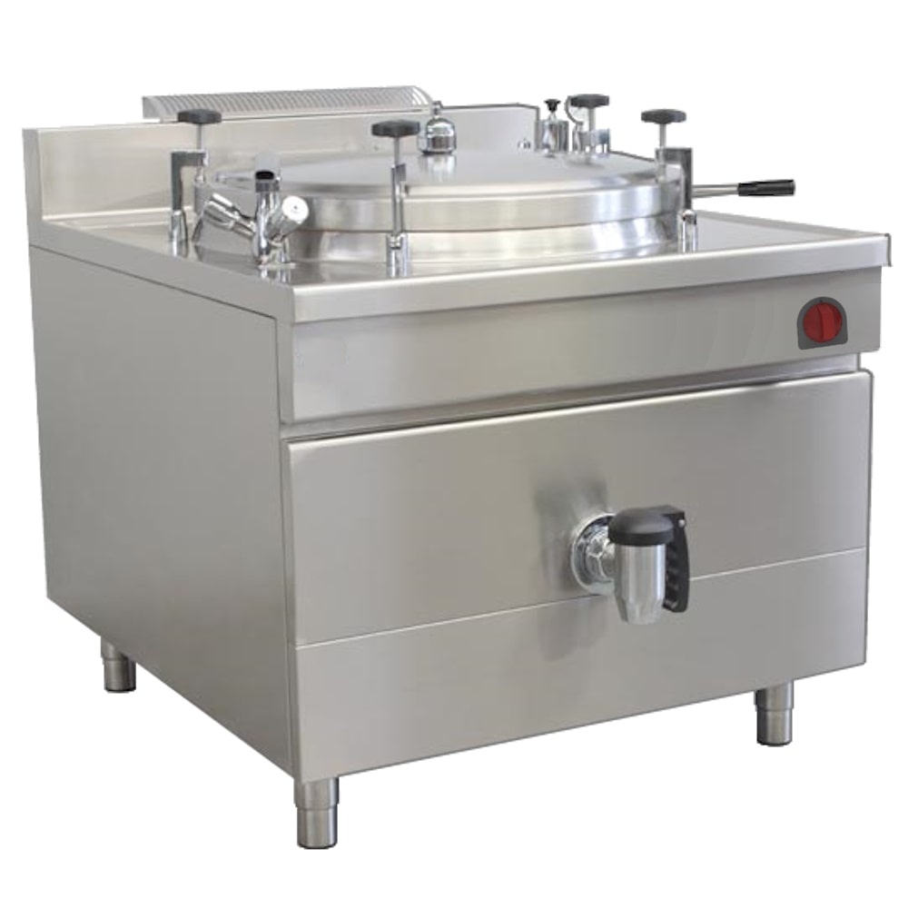 EURAST - Vierkante pan elektrisch 300 liter autoclave warmte - 1200x1270x850 mm - 36000 W 400/3V - 18EA2300