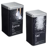 thumbnail of WellHome - 2x schwarze Vorratsdosen für Salz und Zucker