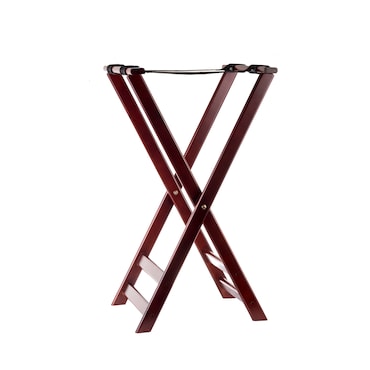 TABLECRAFT - 21 - Soporte de tijera para bandejas - 42 x 42 x 81 cm - Madera