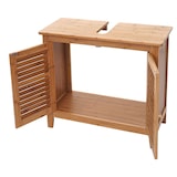 thumbnail of Badmeubel HWC-B18, badkamermeubel, Bamboe ~ 60x67x30cm