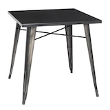 thumbnail of METRO Professional Outdoor Bistrotisch, Stahl, 76 x 76 x 76 cm, verzinkte matte Tischplatte, grau