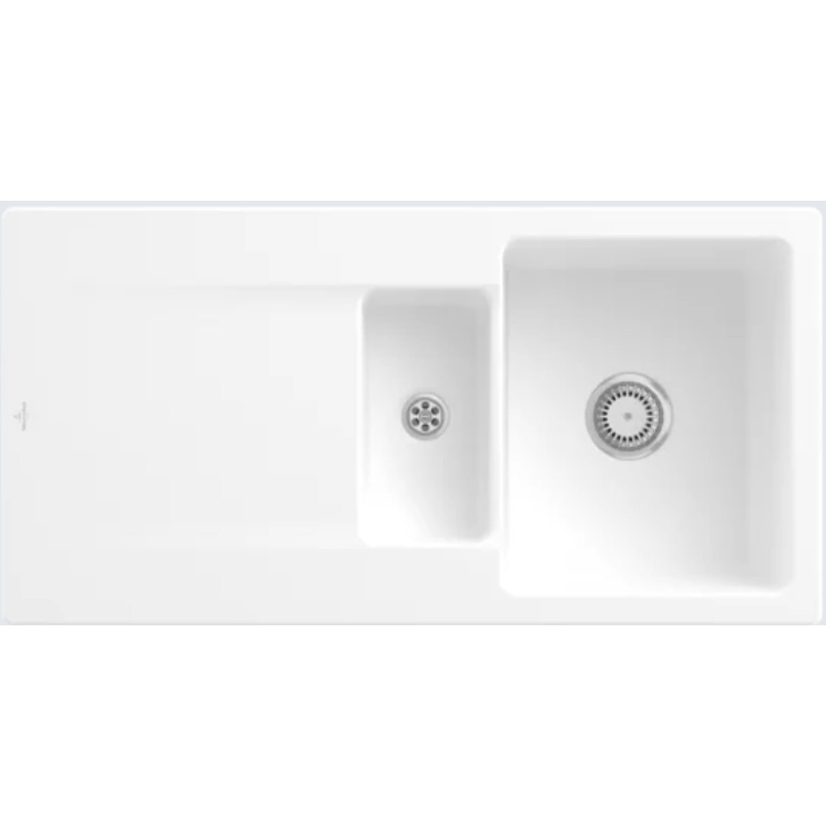 Villeroy&Boch Spülbecken, Küchenspüle Siluet 60 R Stone White 1000x510mm, Unterschrankbreite 60cm