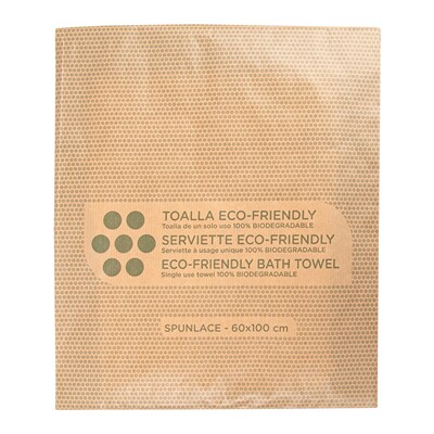 Toalha de Uso Único 80 G/M2 100X60 Cm Viscose Branca / Polpa (100 Unidades)