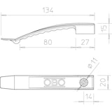 thumbnail of OBO Bettermann Kabelklammer 2032 AS 2205052