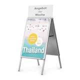 thumbnail of Magnetoplan Plakatständer Kundenstopper - für Plakat DIN A1 - 63,9 x 88,6cm (BxH) - wetterfest - silber