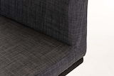 thumbnail of CHEFGASTRO Barhocker MANHATTAN Schwarz Stoff HxBxT 86x42x44cm Stoff Dunkelgrau Barstuhl