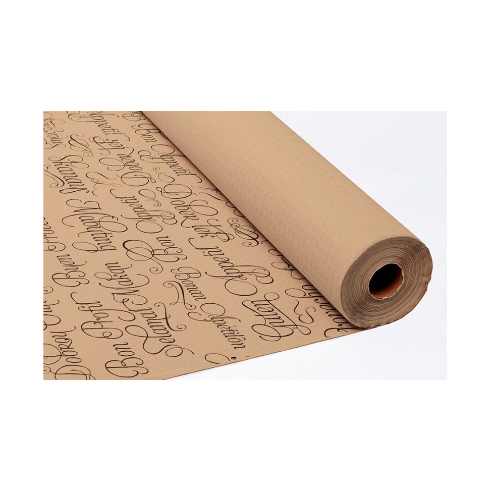 Dekorierte Papiertischdeckenrolle 1,20 x 100 m. - Farbe - Eco Nature Guten Appetit