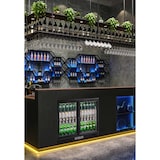 thumbnail of METRO Professional Frigo vetrina per bevande GBC3102, alluminio/vetro, 90 x 52 x 86.5cm, 198 L, ventilata, 2 porte, nero