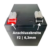 thumbnail of 4x Kung Long VDS WP7,2-12A F2 12V 7,2 Ah Blei AGM Akku 6,3mm Faston