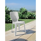 thumbnail of Sedia in resina effetto rattan da esterno impilabile Keter