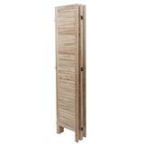 thumbnail of Paravent HWC-G30, Trennwand Sichtschutz Raumteiler, Shabby-Look 170x162cm ~ hellbraun